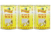 100% Pure Indian A2 Cow Ghee By Gavyamart | Rich In Healthy Fat Nutrients Desi Cow Ghee Perfect For Bones Health | 3 Litr (1 Litr * 3) 101.4 Ounce | Tin Pack